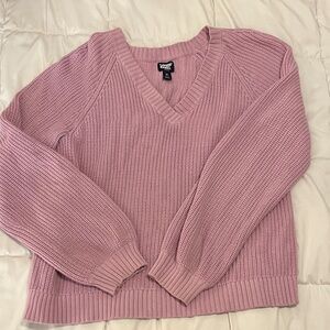 Land’s End Women's Soft Pink V-Neck Sweater